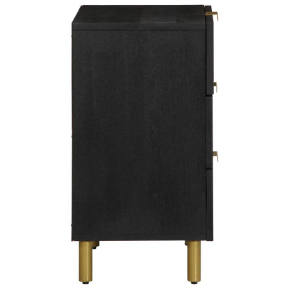 Bedside Cabinet Black 50x33x62 cm Engineered Wood