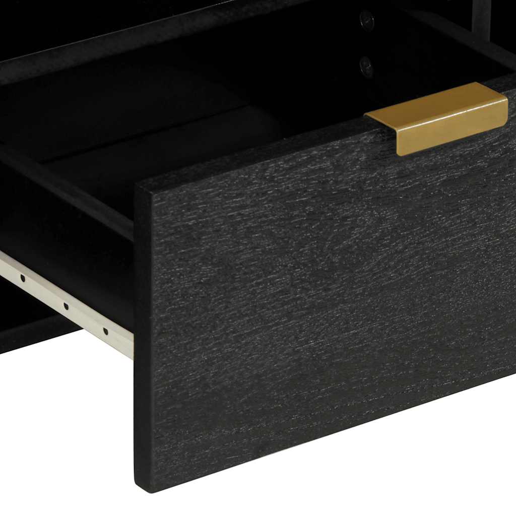 TV Cabinet Black 100x33x46 cm Engineered Wood