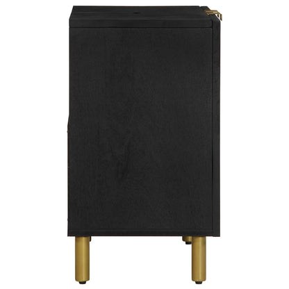 Bathroom Sink Cabinet Black 62x33x58 cm Engineered Wood