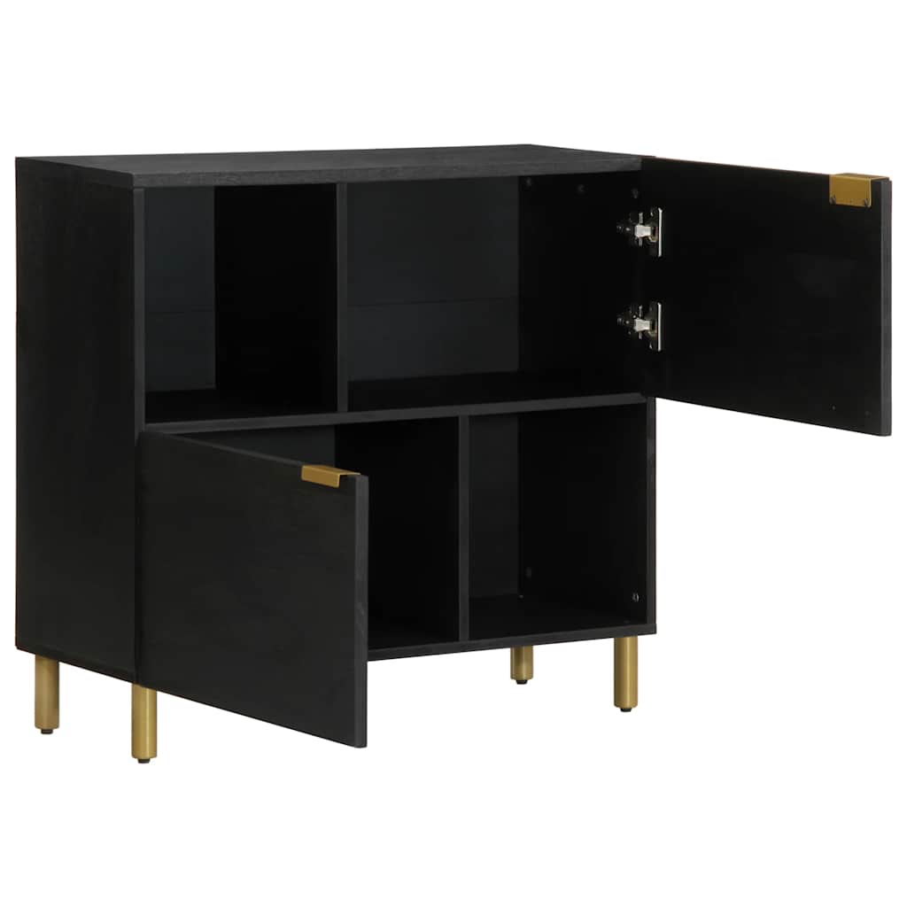 Sideboard Black 80x33x75 cm Engineered Wood