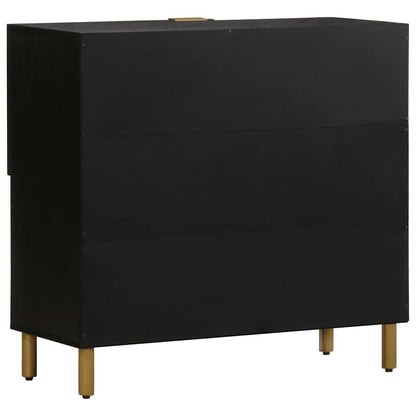 Sideboard Black 80x33x75 cm Engineered Wood