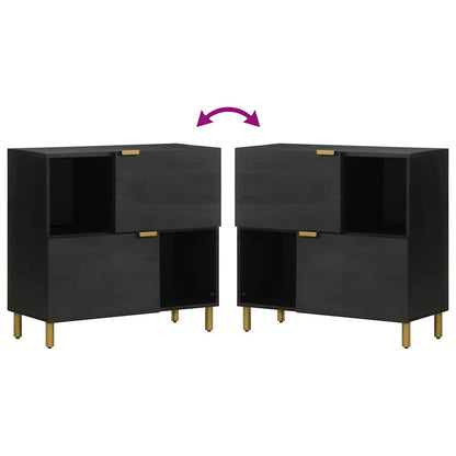 Sideboard Black 80x33x75 cm Engineered Wood