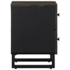 Bedside Cabinet Black 40x33x46 cm Solid Wood Mango