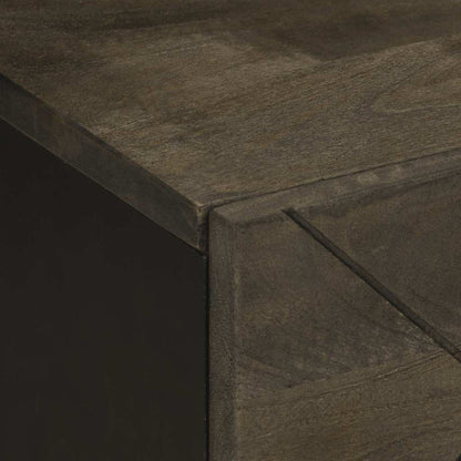 Bedside Cabinets 2 pcs Black 40x33x46 cm Solid Wood Mango