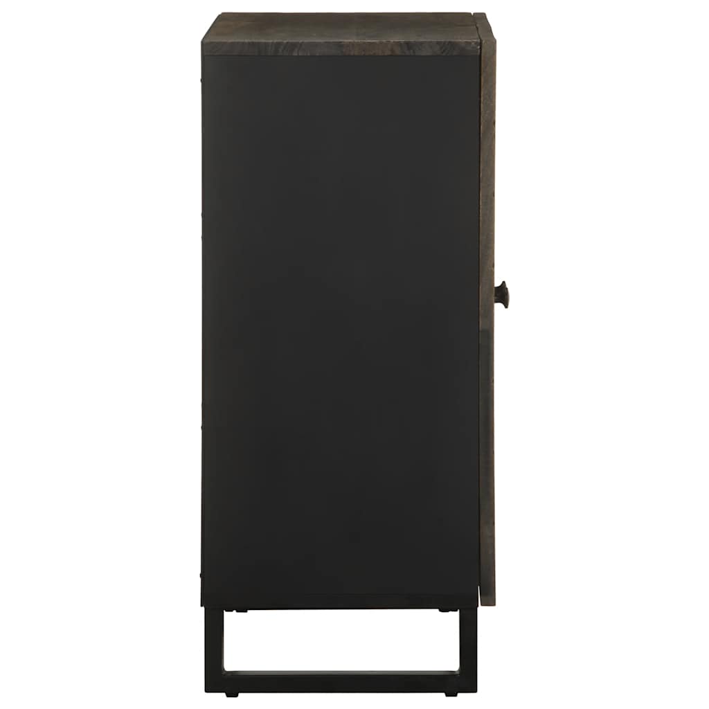 Sideboard Black 60x33x75 cm Solid Wood Mango