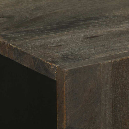 Sideboard Black 60x33x75 cm Solid Wood Mango