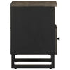 Bedside Cabinet Black 40x33x46 cm Solid Wood Mango
