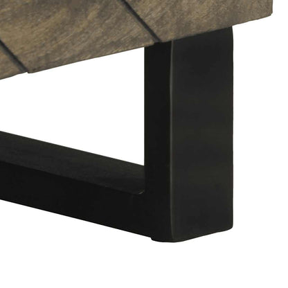 TV Cabinet Black 80x33x46 cm Solid Wood Mango