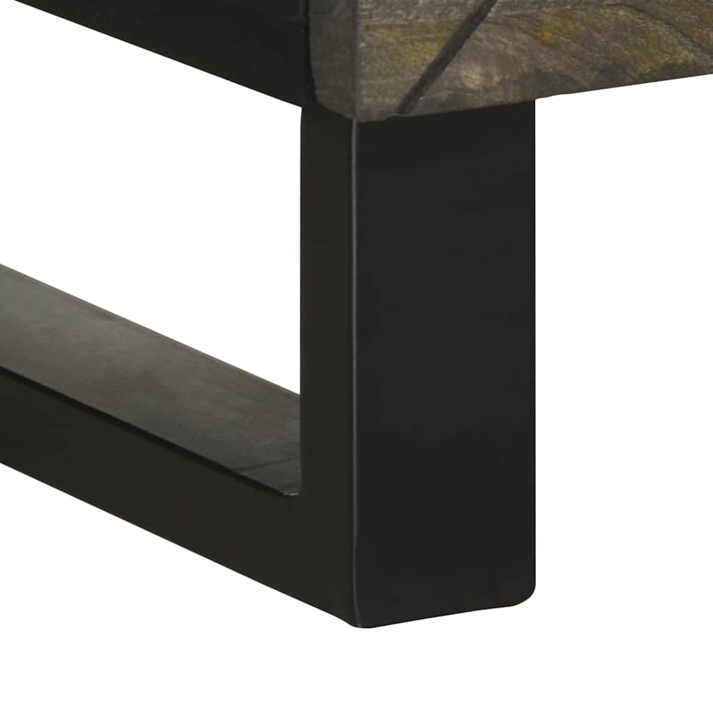 Sideboard Black 40x33x75 cm Solid Wood Mango