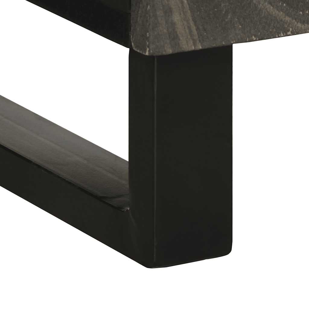 Sideboard Black 40x33x75 cm Solid Wood Mango