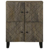 Sideboard Black 60x33x75 cm Solid Wood Mango