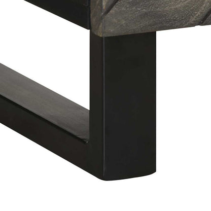 Sideboard Black 60x33x75 cm Solid Wood Mango