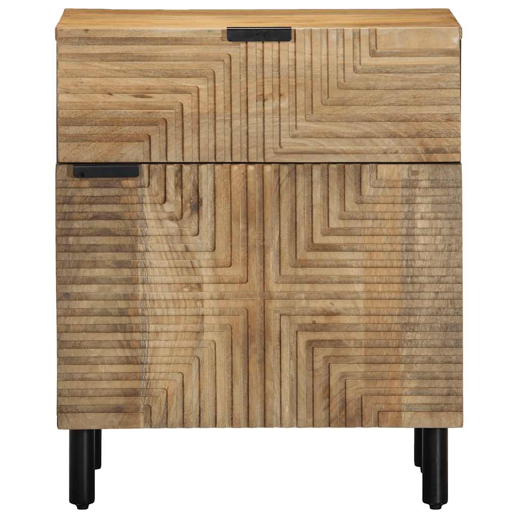 Bedside Cabinet Brown 50x33x60 cm Solid Wood Mango