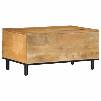 Coffee Table Brown 80x54x40 cm Solid Wood Mango