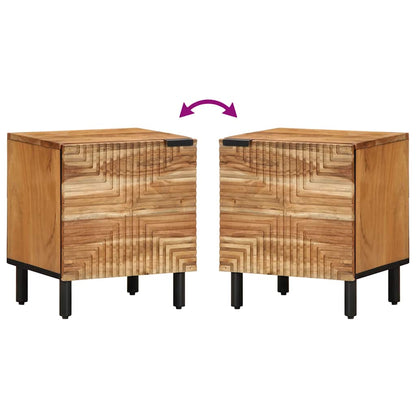 Bedside Cabinet 40x33x46 cm Solid Wood Acacia