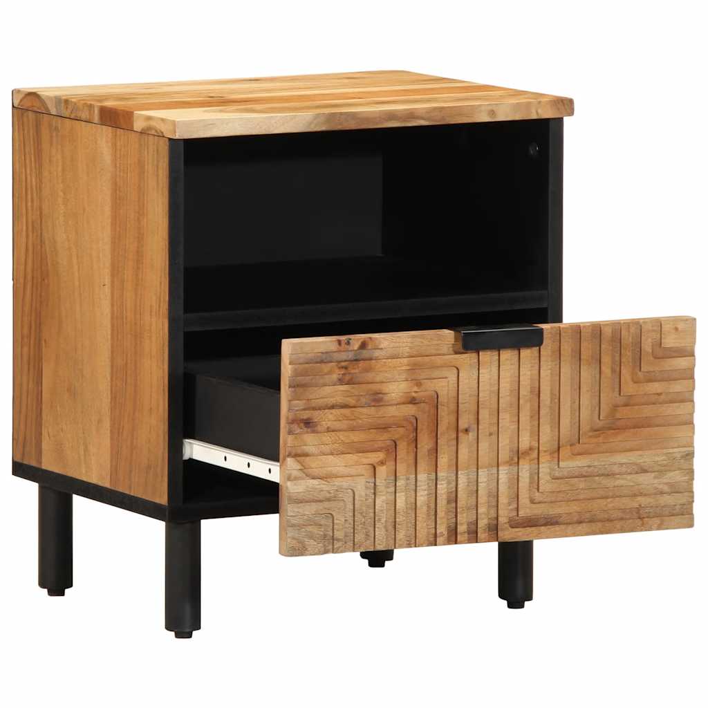 Bedside Cabinets 2 pcs 40x33x46 cm Solid Wood Acacia