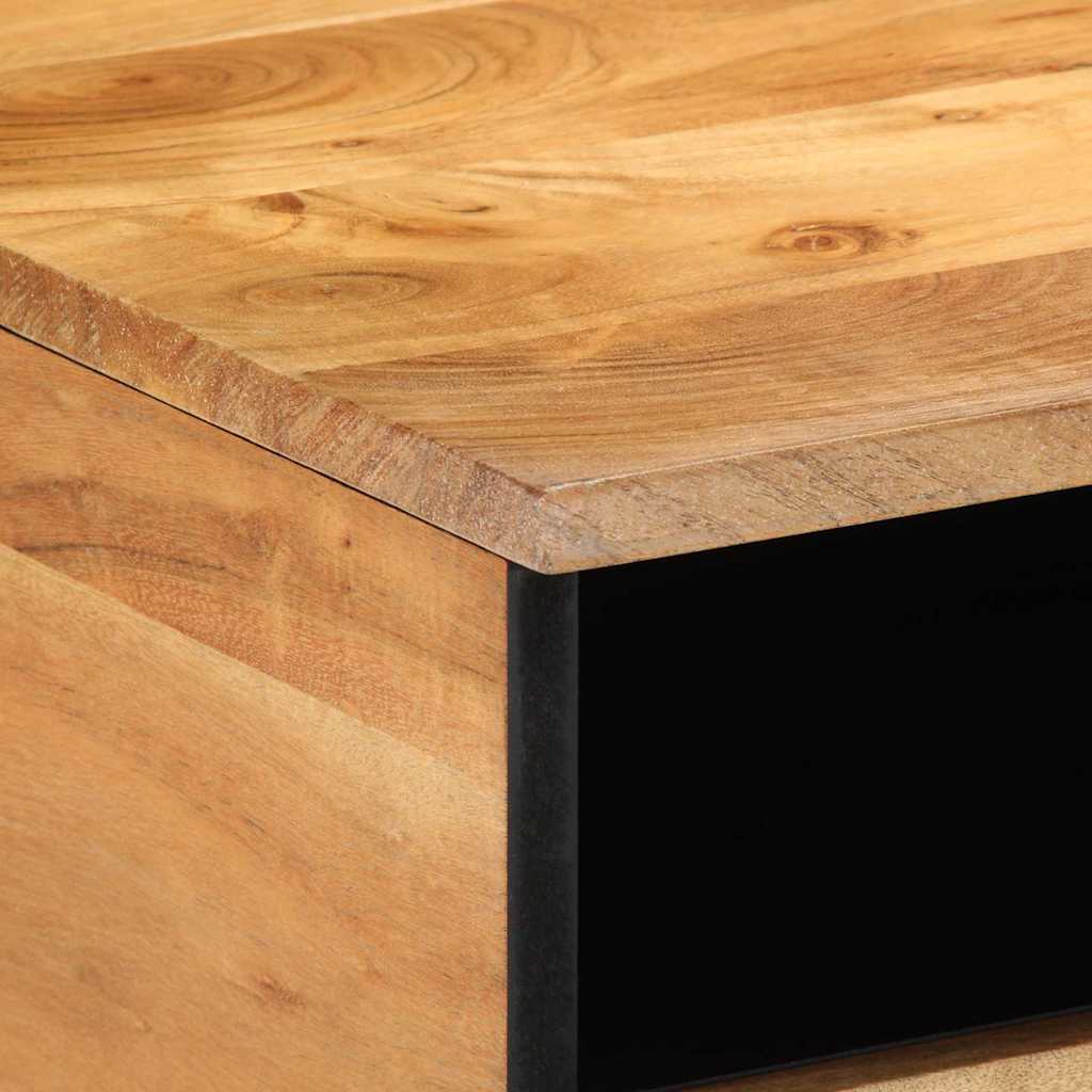 Coffee Table Brown 80 x 54 x 40 cm Solid Acacia Wood