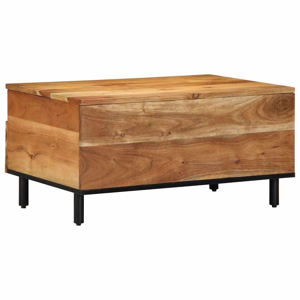 Coffee Table Brown 80 x 54 x 40 cm Solid Acacia Wood