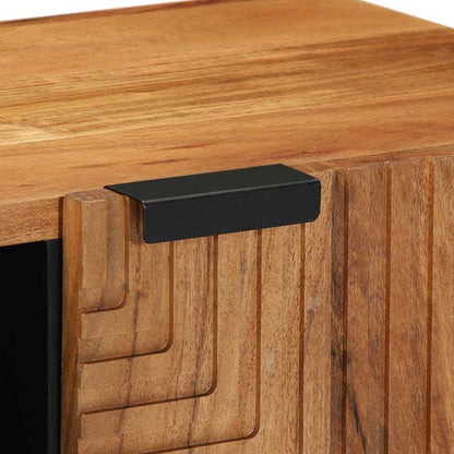 TV Cabinet with Shelf Brown 80 x 33 x 46 cm Solid Mango Wood