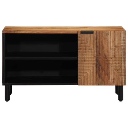 TV Cabinet with Shelf Brown 80 x 33 x 46 cm Solid Mango Wood