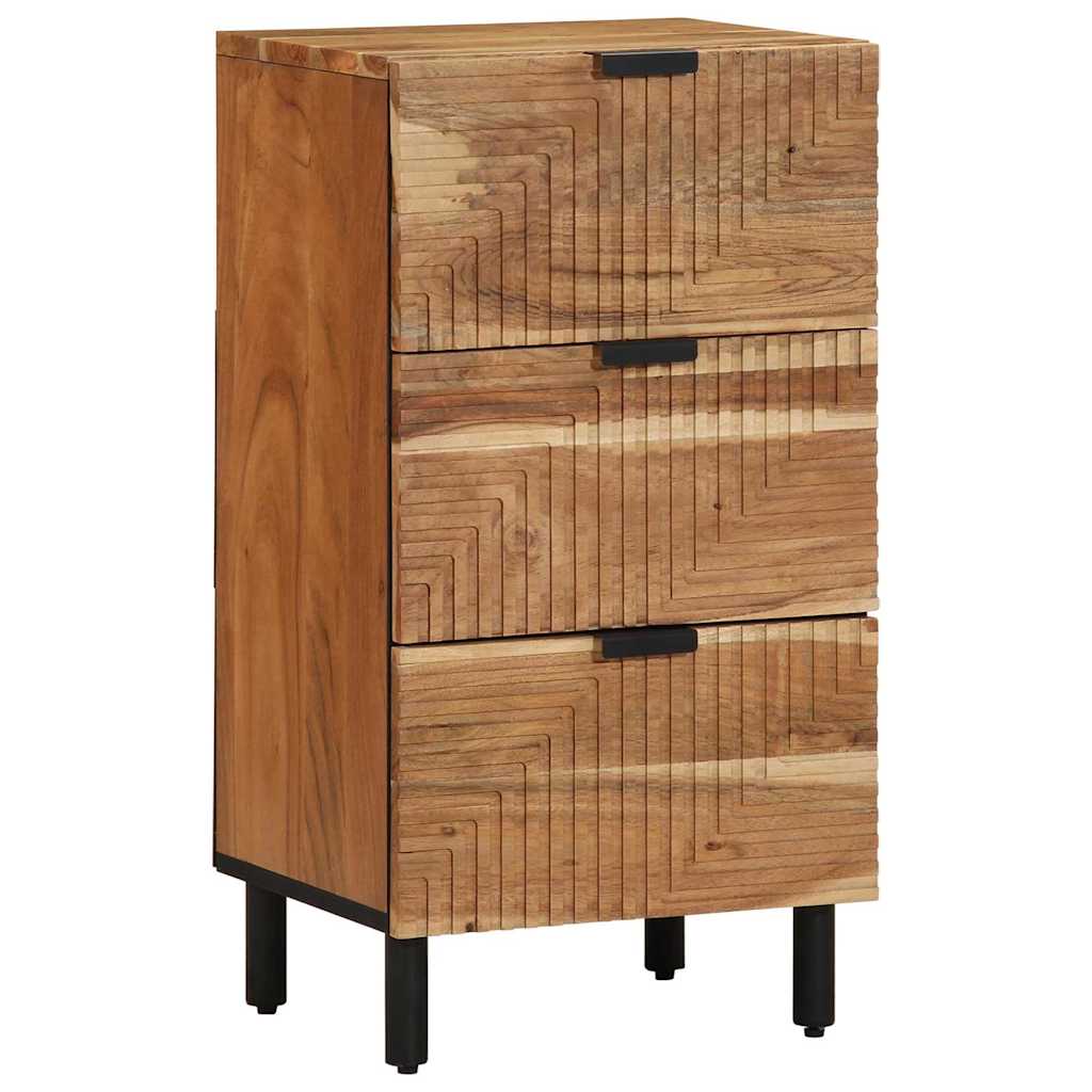 Sideboard with Drawer Brown 40 x 33 x 75 cm Solid Mango Wood