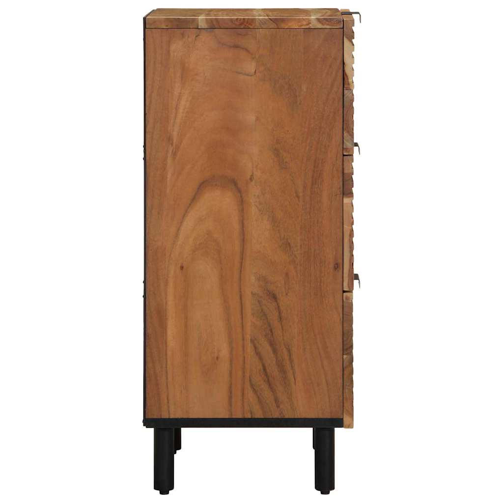 Sideboard with Drawer Brown 40 x 33 x 75 cm Solid Mango Wood