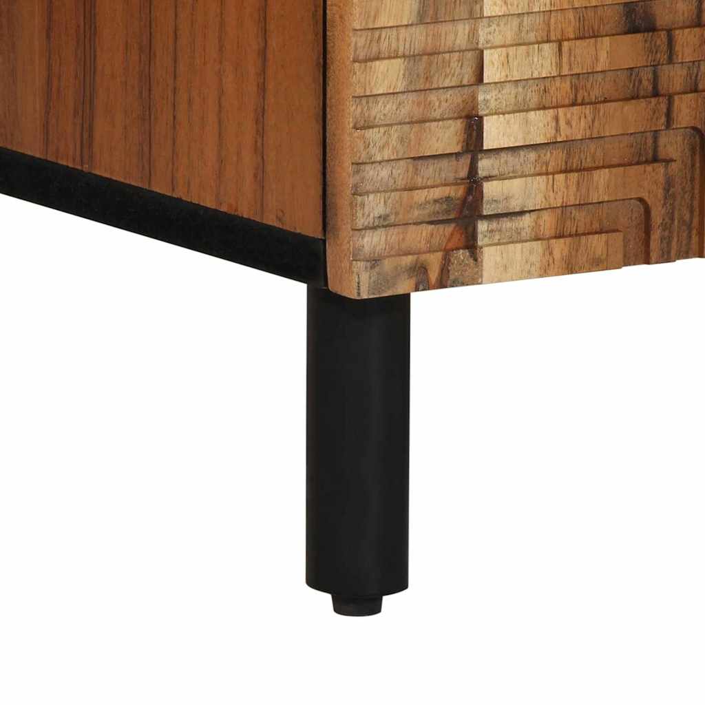 Sideboard with Shelf Brown 60 x 33 x 75 cm Solid Mango Wood