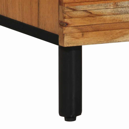 Sideboard with Shelf Brown 80 x 33 x 75 cm Solid Mango Wood