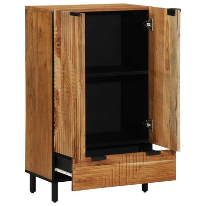 Highboard with Drawer Brown 60 x 33 x 100 cm Solid Mango Wood