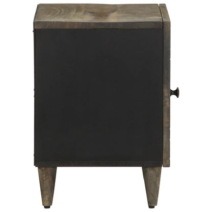 Bedside Cabinets 2 pcs Light Grey 40x33x46 cm Solid Wood Mango