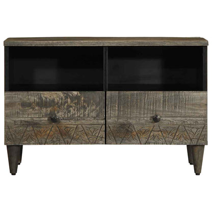 TV Cabinet Light Grey 70x33.5x46 cm Solid Wood Mango