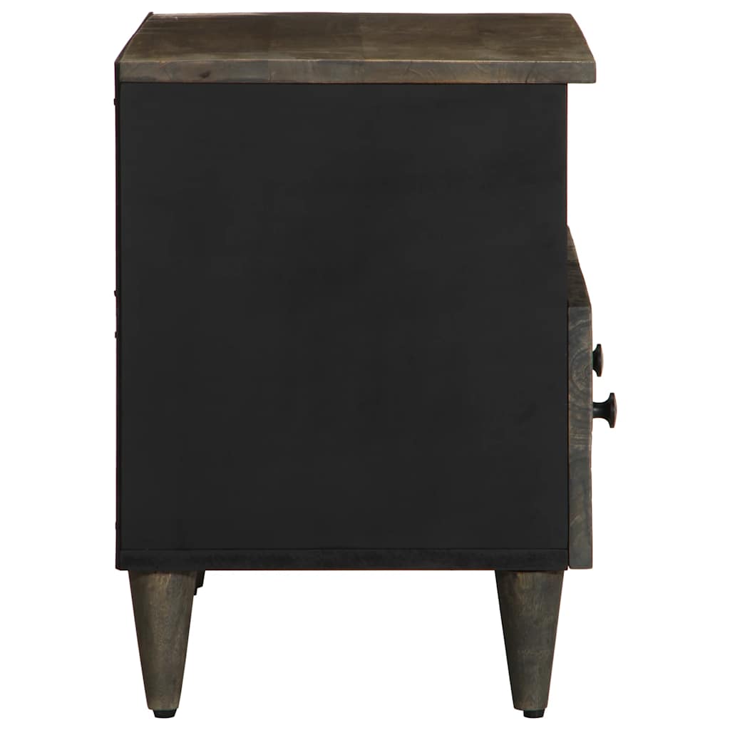 TV Cabinet Light Grey 70x33.5x46 cm Solid Wood Mango