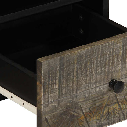 TV Cabinet Light Grey 70x33.5x46 cm Solid Wood Mango