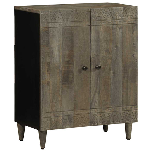 Sideboard Light Grey 60x33,5x75 cm Solid Wood Mango