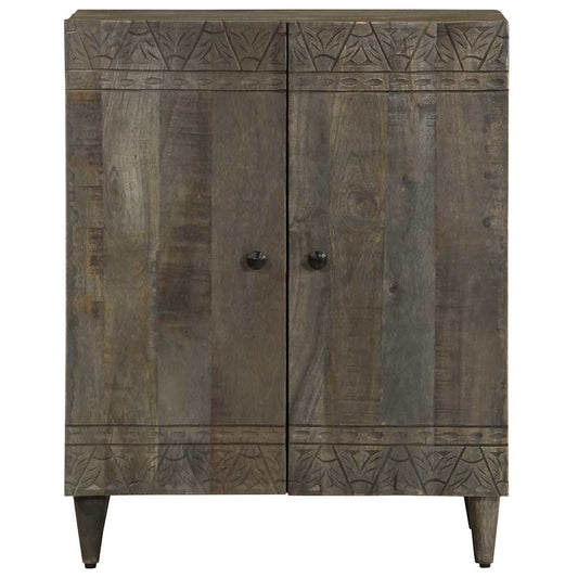 Sideboard Light Grey 60x33,5x75 cm Solid Wood Mango