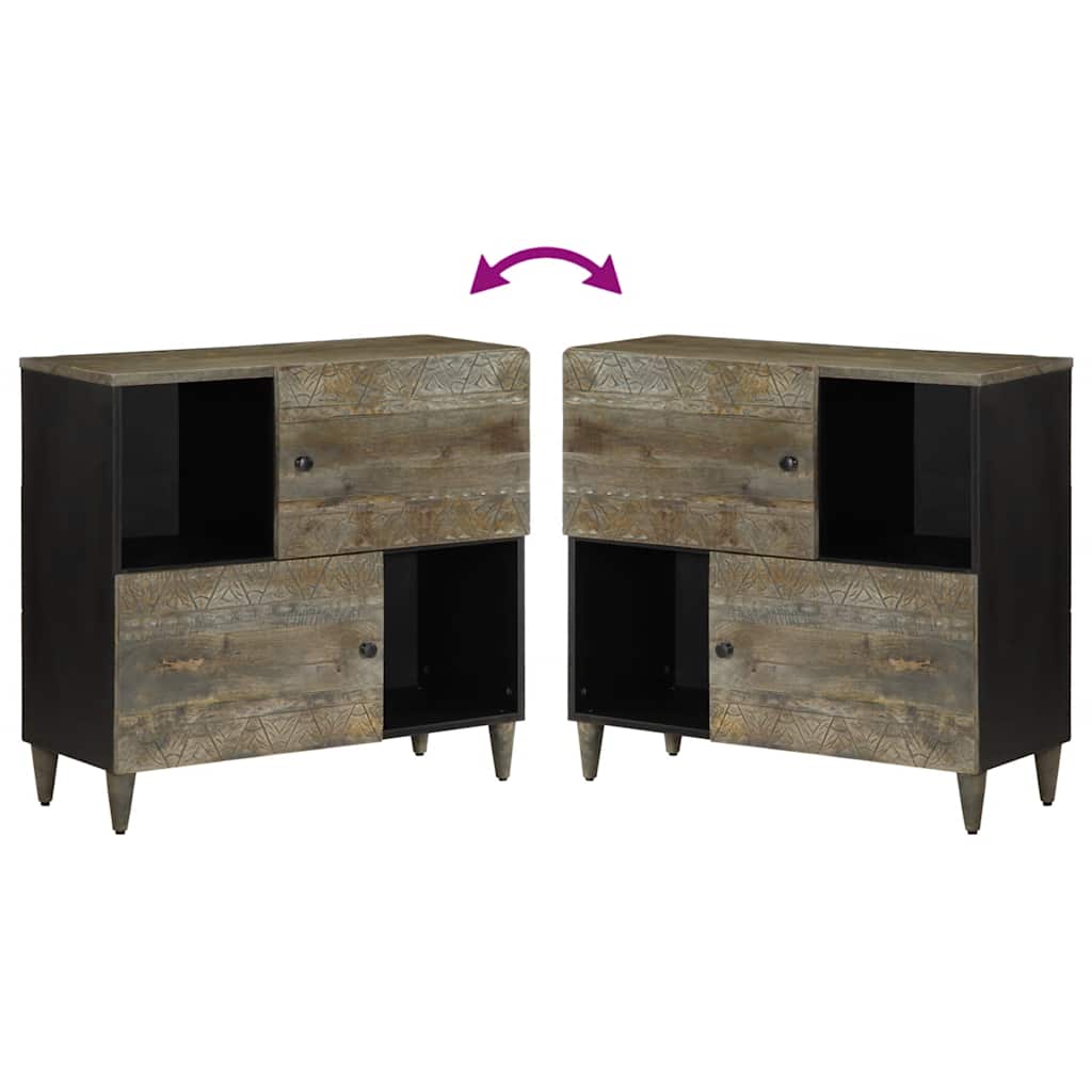 Sideboard 80x33x75 cm Solid Wood Mango