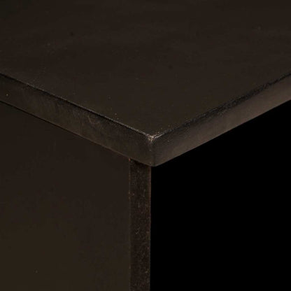 TV Cabinet Black and Gold 100 x 33 x 46 cm Engineered Wood