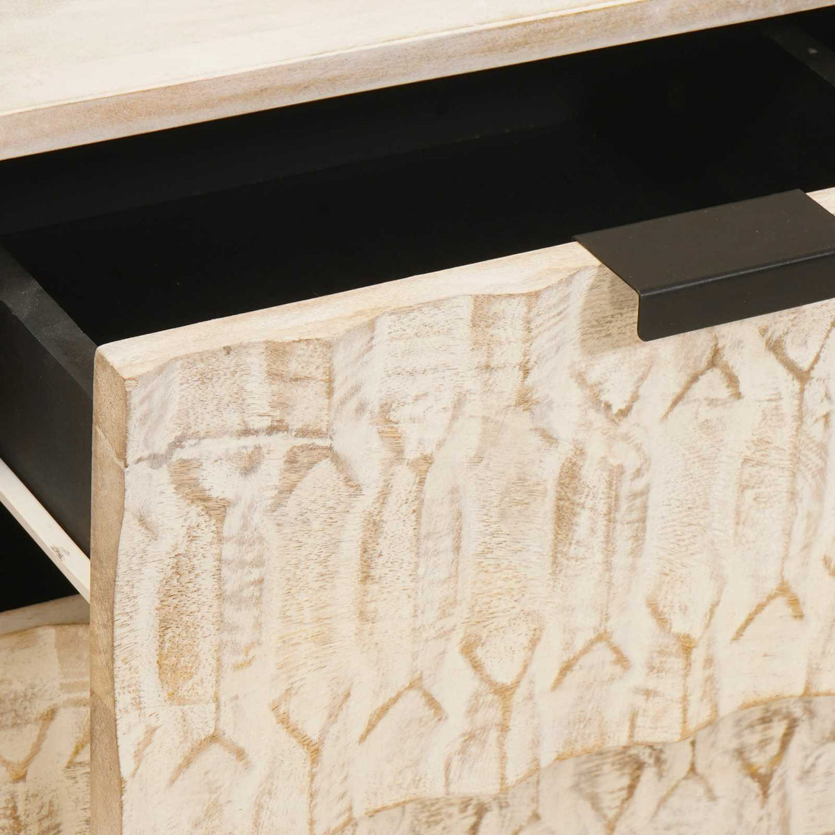 Bedside Cabinet 2 pcs White 40 x 33 x 46 cm Solid Mango Wood