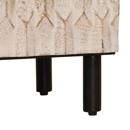 Sideboard 60 x 33 x 75 cm Solid Mango Wood White Wash Finish