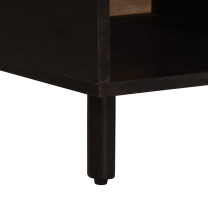 Coffee Table White 80 x 50 x 40 cm Solid Mango Wood