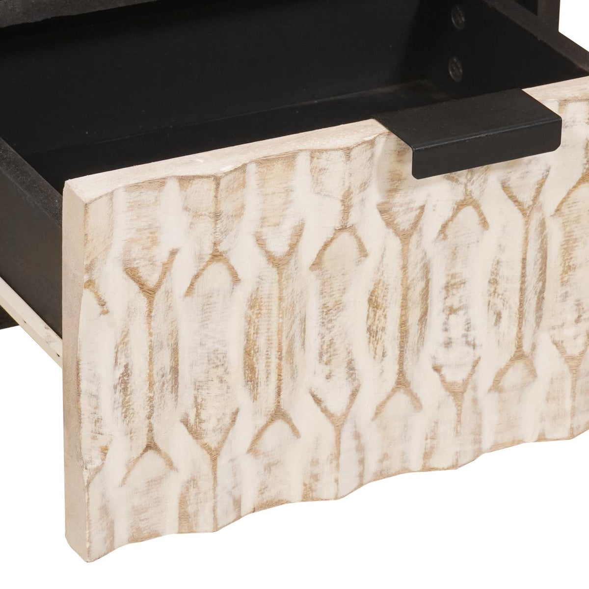 Bedside Cabinet 2 pcs White 40 x 33 x 46 cm Solid Mango Wood