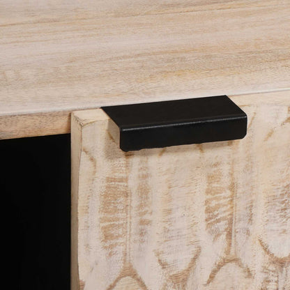Coffee Table White 100 x 54 x 40 cm Solid Mango Wood