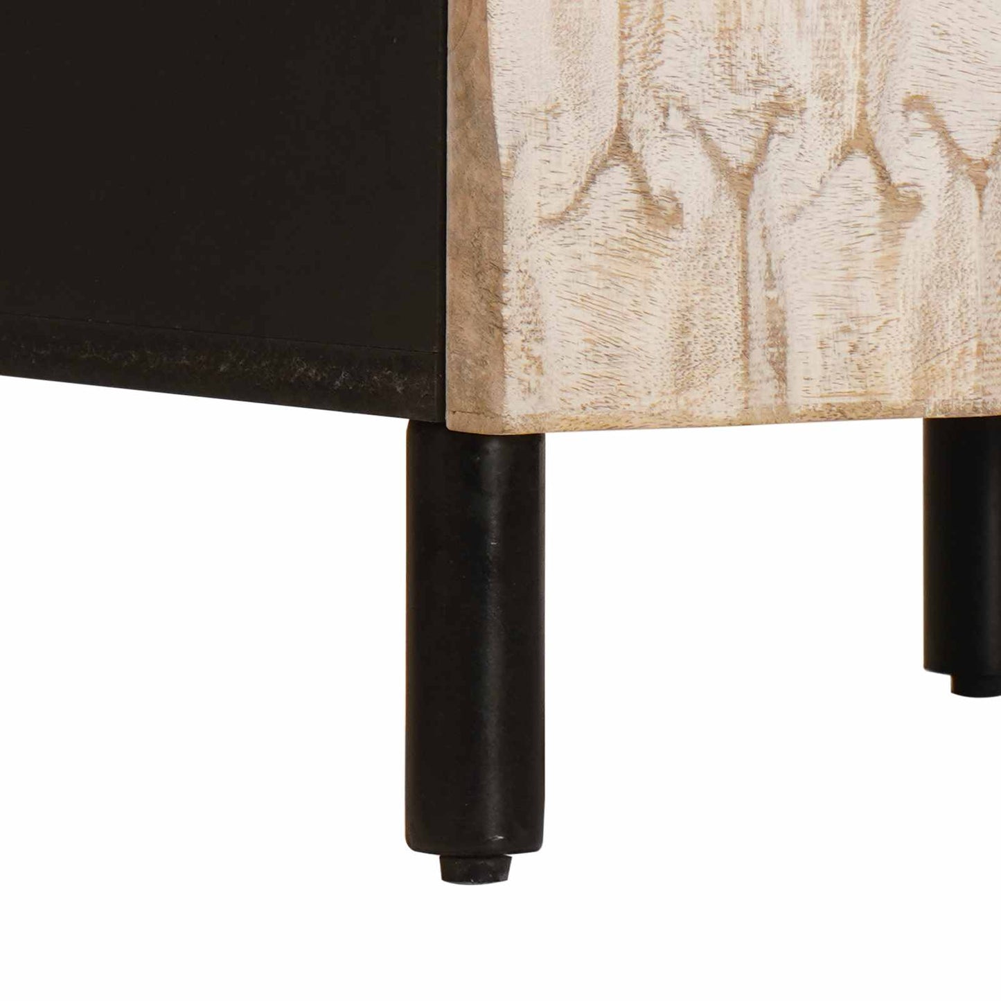 Sideboard White Wash Finish 40 x 33 x 75 cm Solid Mango Wood