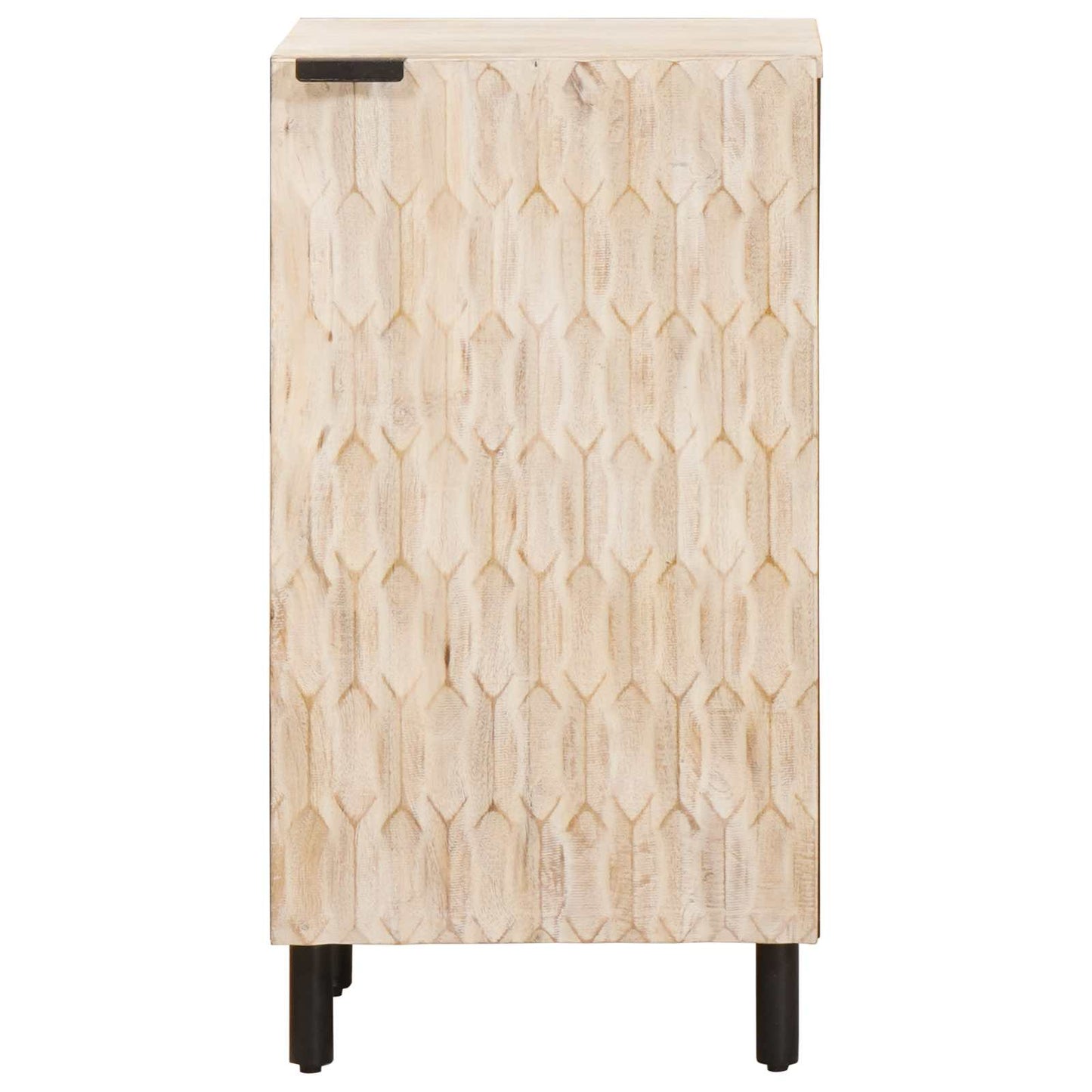 Sideboard White Wash Finish 40 x 33 x 75 cm Solid Mango Wood