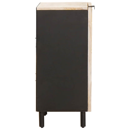 Sideboard White Wash Finish 40 x 33 x 75 cm Solid Mango Wood