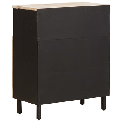 Sideboard White Wash Finish 60 x 33 x 75 cm Solid Mango Wood