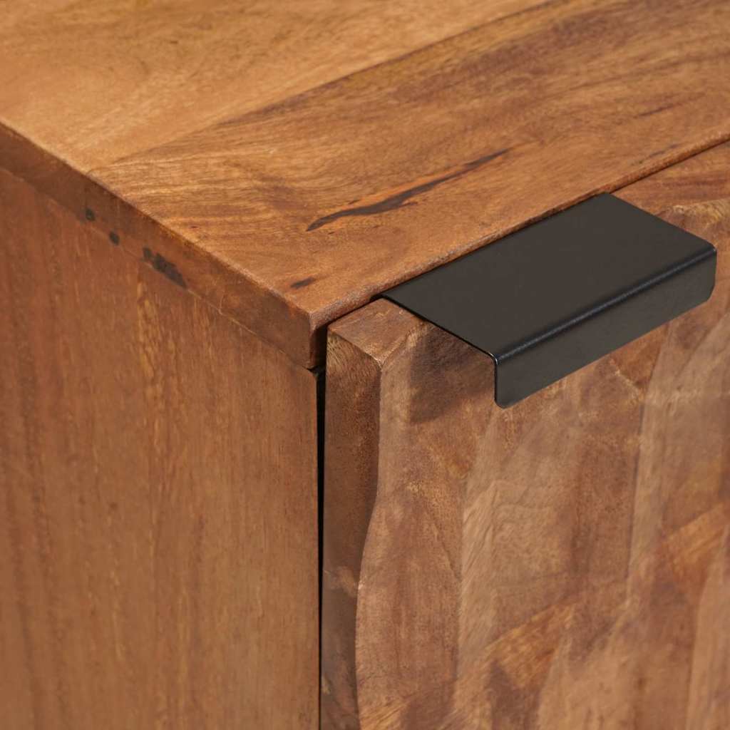 Bedside Cabinet 2 pcs Brown 40 x 33 x 46 cm Solid Mango Wood