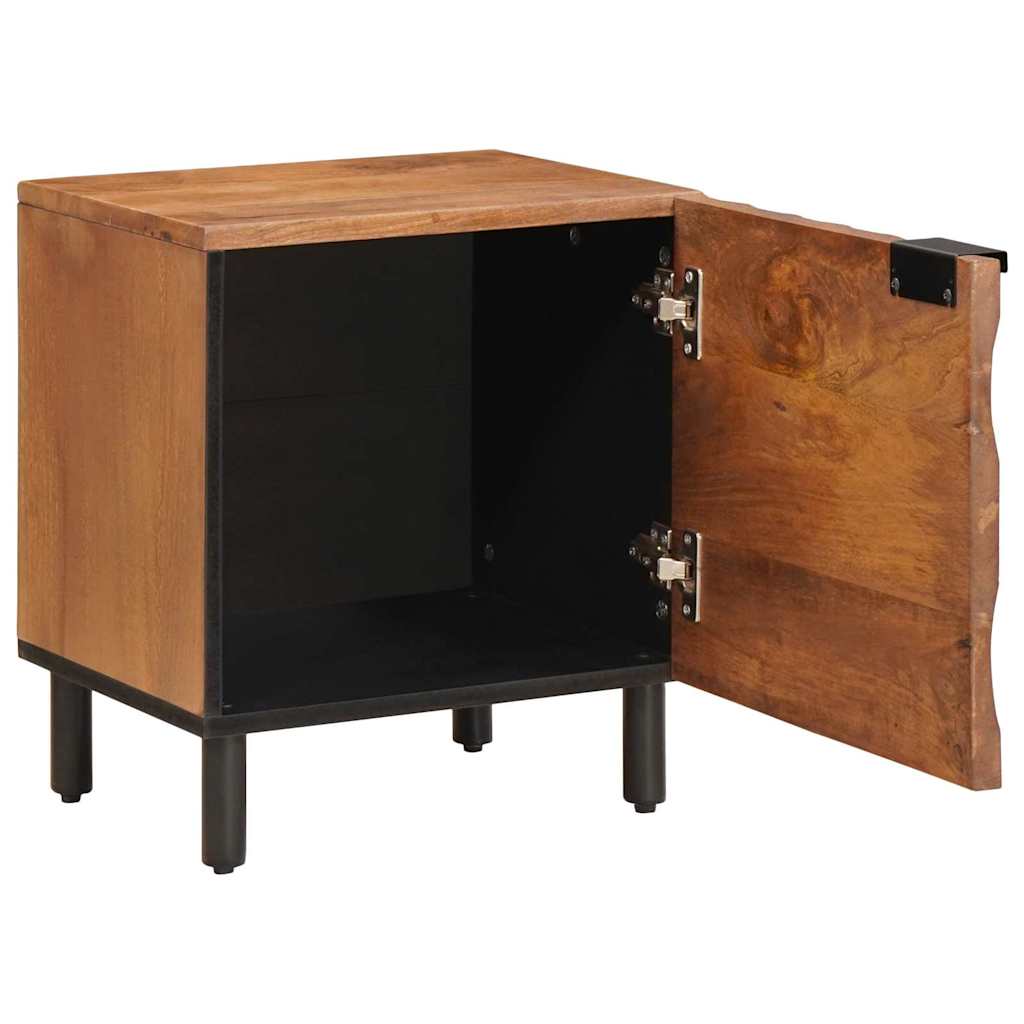 Bedside Cabinet 2 pcs Brown 40 x 33 x 46 cm Solid Mango Wood
