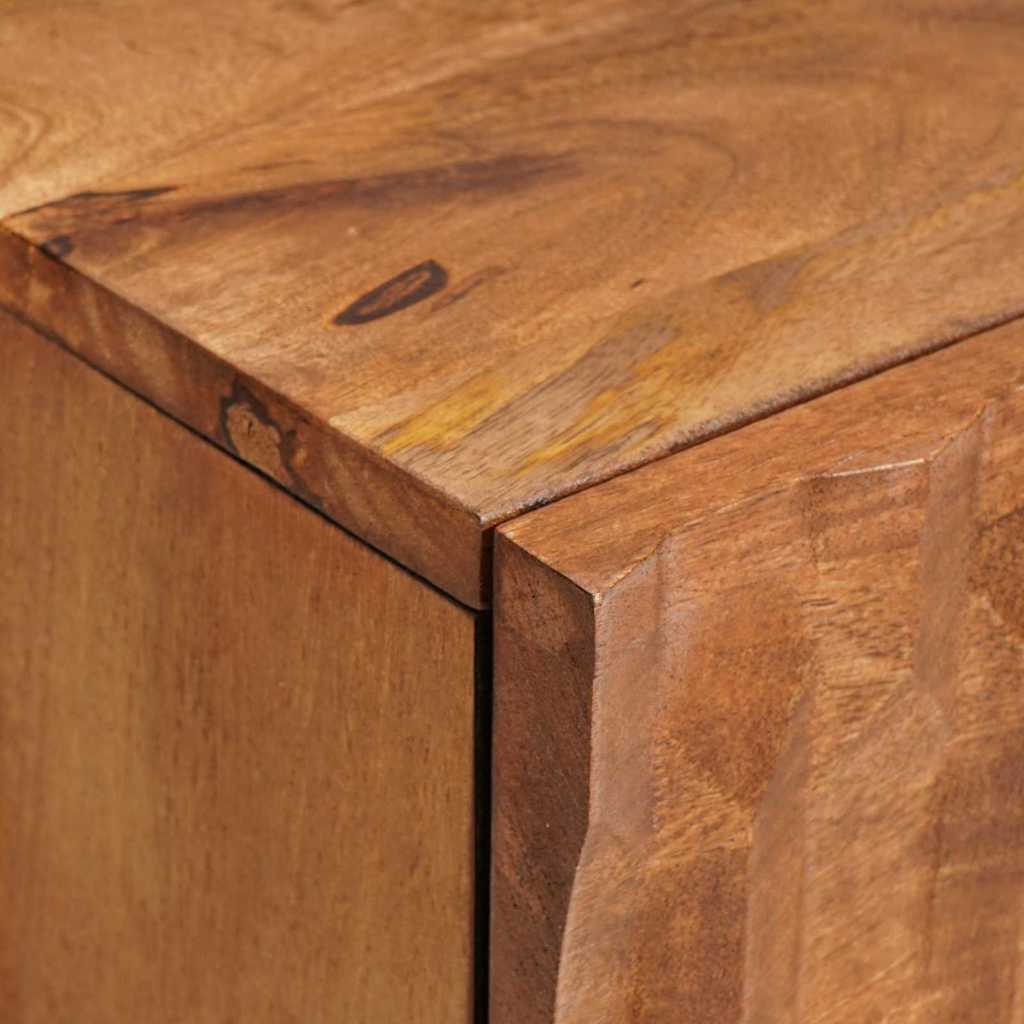 Bedside Cabinet 2 pcs Brown 40 x 33 x 46 cm Solid Mango Wood