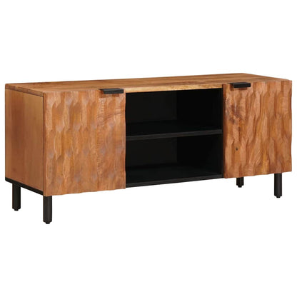 TV Cabinet with Shelf Acacia Brown Finish 105 x 33 x 46 cm
